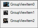 Windows Forms GroupView showing added images