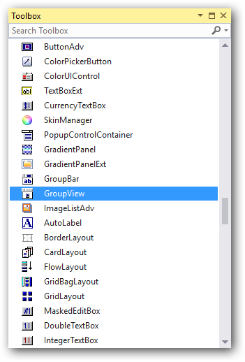 Windows Forms GroupView drag and drop from toolbox