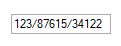 IntegerTextBox format