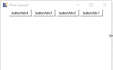 Windows Forms FlowLayout shows the child control in horizontal mode