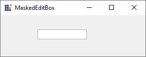 Windows Forms MaskedEditBox showing default textbox
