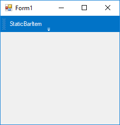 Form with StaticBarItem
