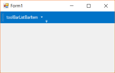 Form with ListBarItem