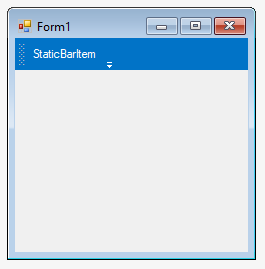 StaticBarItem added in designer