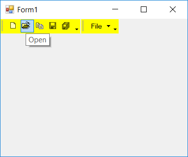 Menu control is applied with modified default theme
