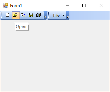 Menu control is applied with Office 2003 theme