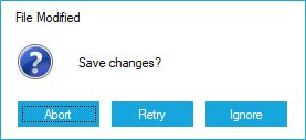 WindowsForms MessageBoxAdv Abort Retry Ignore