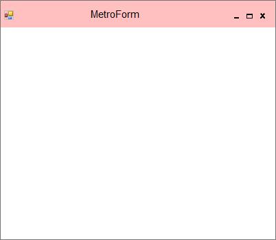 Caption Bar Color changed in winforms metroform