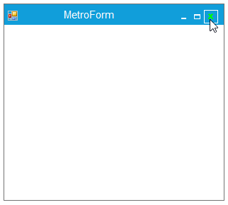 customization of caption button hover color in Windows Forms Metro Form