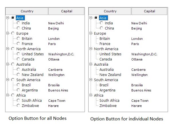 Windows Forms MultiColumnTreeView showing option buttons in nodes