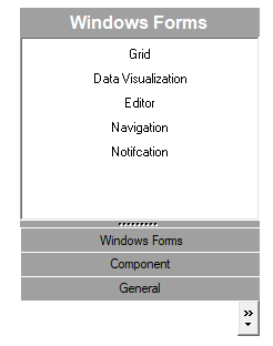 WinForms GroupBar control in stack mode