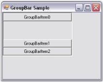 GroupBar sample created in Windows Forms