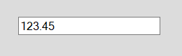 Value assigned in numeric text box control