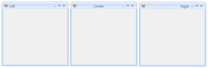 Winforms showing caption alignment applied in office2007form