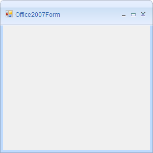 Winforms showing caption bar height applied in office2007form