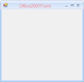 Winforms showing caption font color applied in office2007form