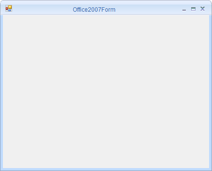 Microsoft Office2007 inspired form for Windows Forms