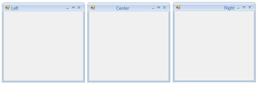 Winforms showing caption alignment applied in office2010form