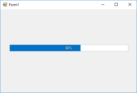 Adding control manually in windows forms progress bar