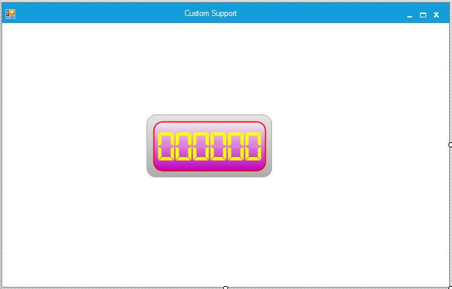 Customized Digital Gauge with gradient background