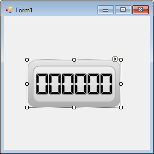 Digital Gauge for Windows Forms with smart tag support for designer