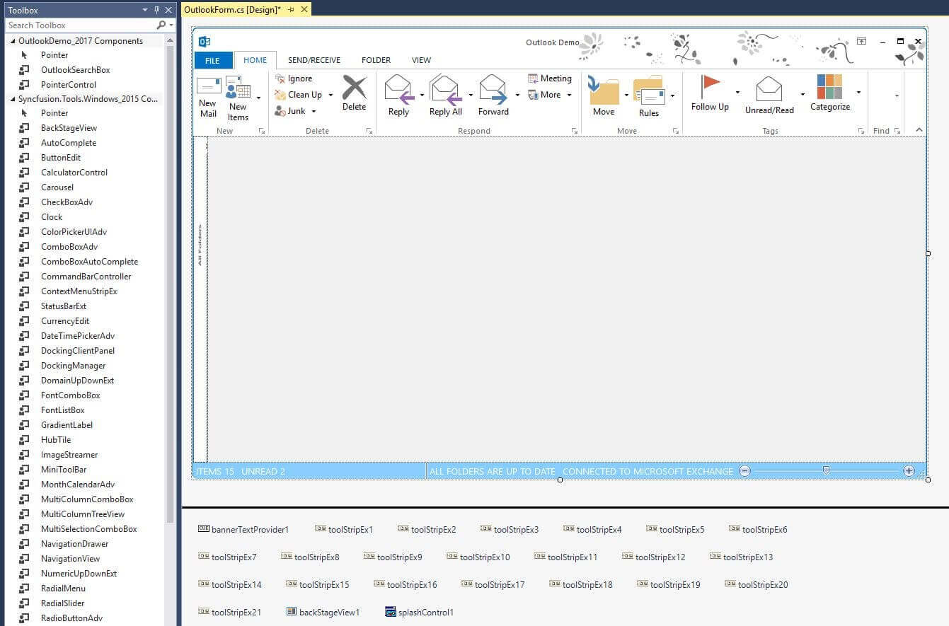 Ribbon Designer in Windows Forms Ribbon control | Syncfusion