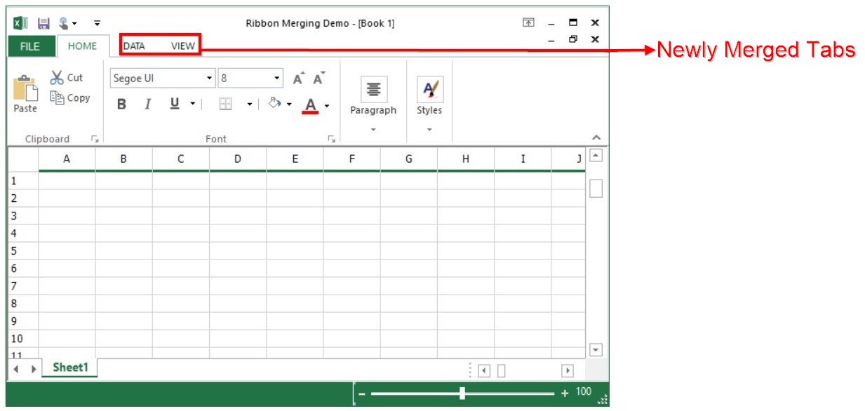 Parent form after merging