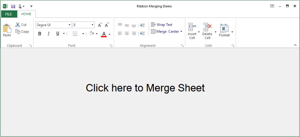 Merge ToolStrip with existing Tab