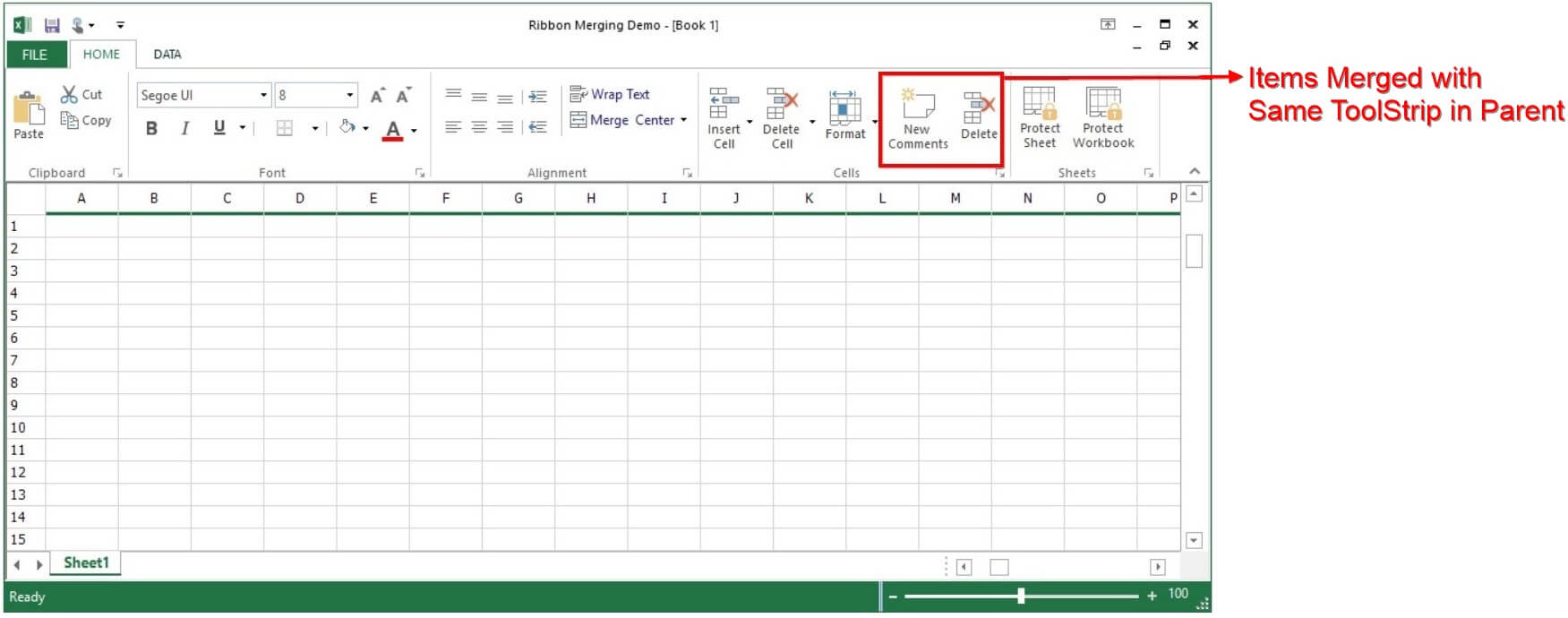 Controls in ToolStripEx merged with the ToolstripEx which has same name