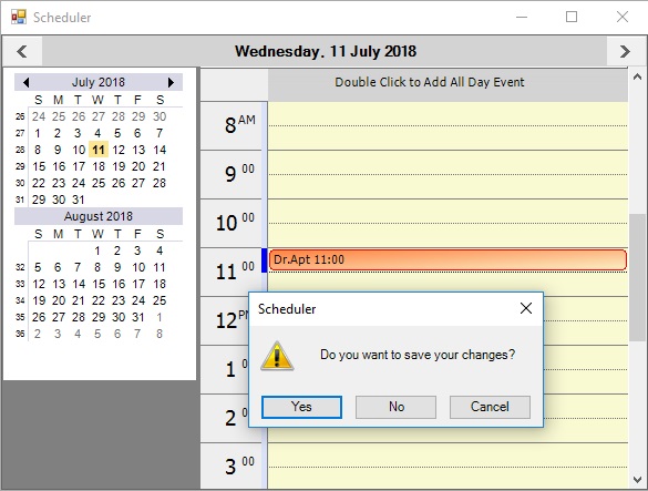 Saving all appointment in WinForms Scheduler