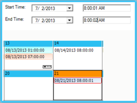 Time interval in WindowsForms Scheduler