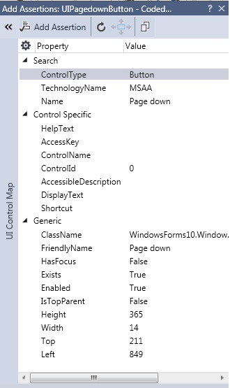 WinForms showing the properties in scrollframe