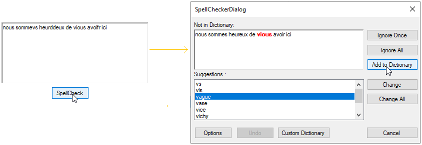 SpellCheck using Hunspell dictionary