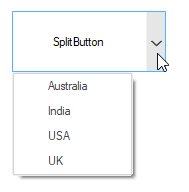 WindowsForms Split Button removing items
