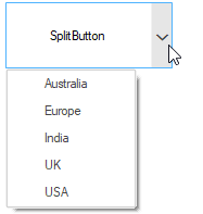 WindowsForms Split Button through designer