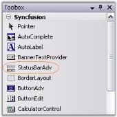 Create Status Bar through designer in WindowsForms application