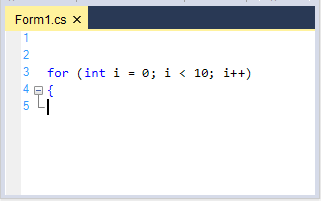 Create new line with no indent in syntax editor