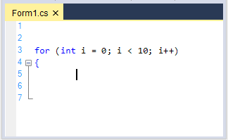 Create new line with tab size indent in syntax editor