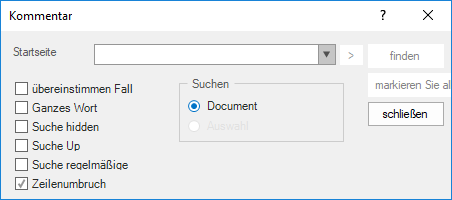 Localized find dialog box in syntax editor
