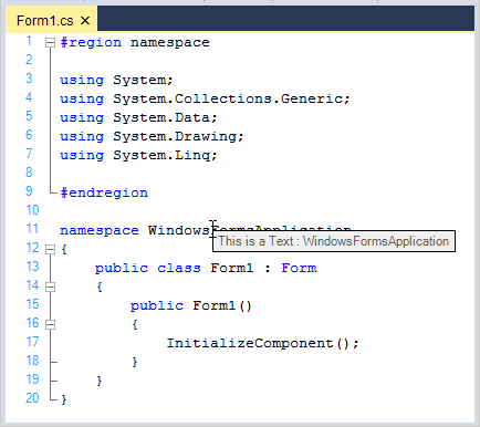 Tooltip for text in WindowsForms Syntax Editor