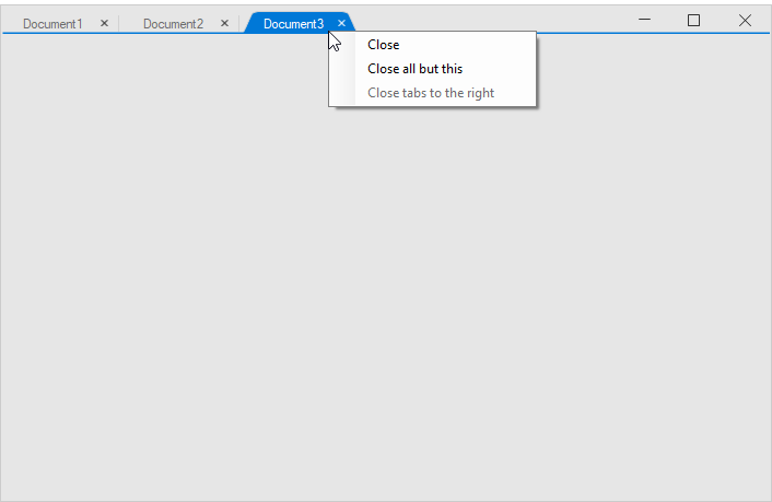 Winforms showing the contextmenu in tabbed form