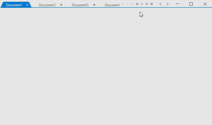 Winforms showing the tab navigation in tabbed form