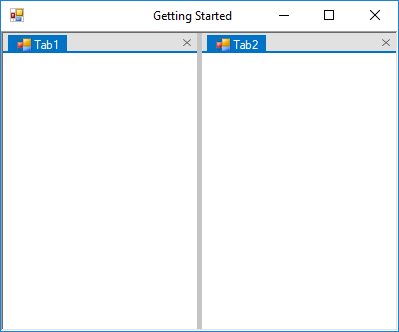 Vertical tab group created in Tabbed MDI Manager