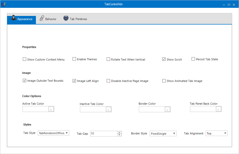 TabControlAdv for Windows Forms with multiline and reorder support