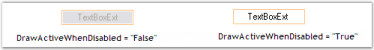 Decides the text should be drawn when WF TextBoxExt is disabled