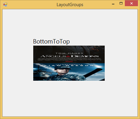 Slide bitmap bottom to top