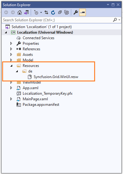 WinUI DataGrid resw file