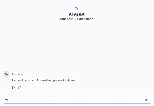 OpenAI in WinUI SfAIAssistView control