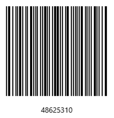 CodaBar Barcode with Text spacing