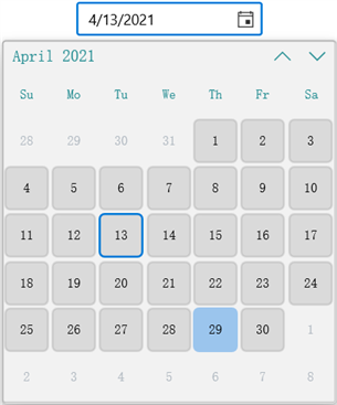 Customizing Theme Keys in WinUI CalendarDatePicker